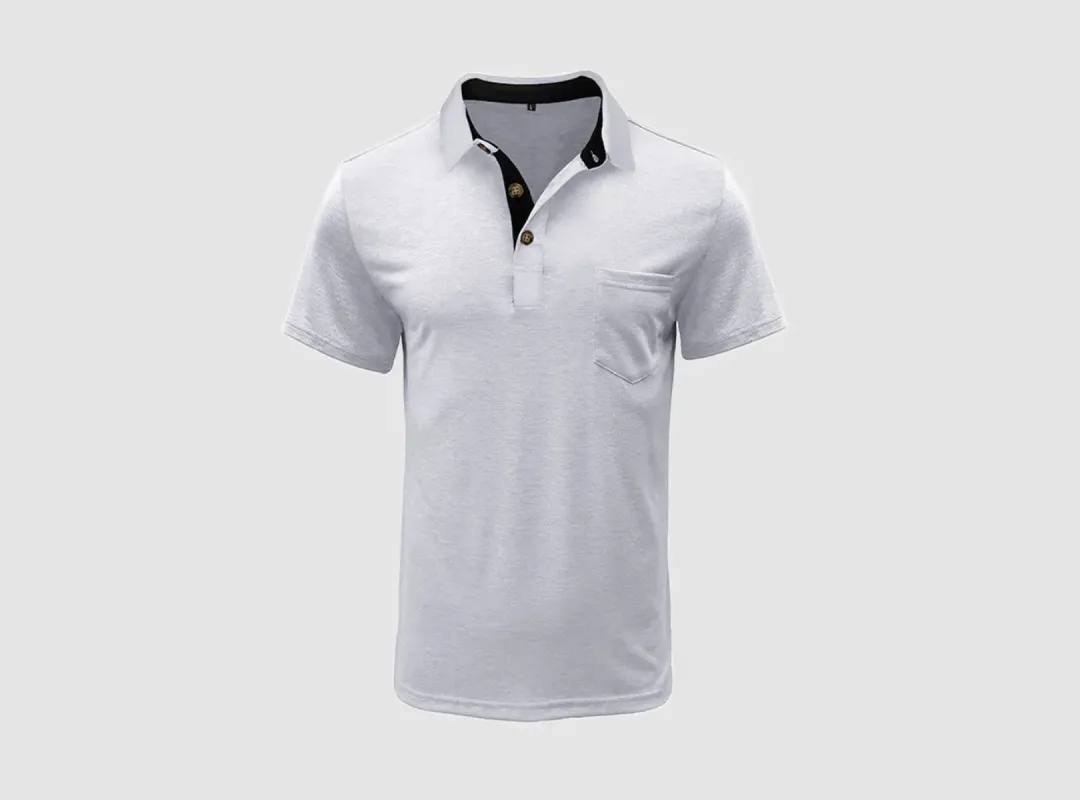 FitVille Men's Breezy Flex Polo V1 sold by FitVille