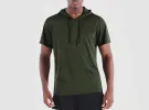 FitVille Men's Short-Sleeve Hoodie sold by FitVille