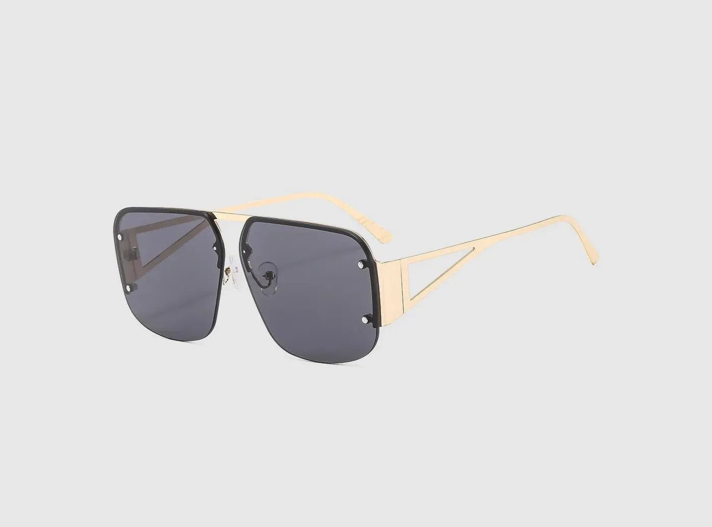 FitVille Premium Metal Semi-Rimless Sunglasses sold by FitVille