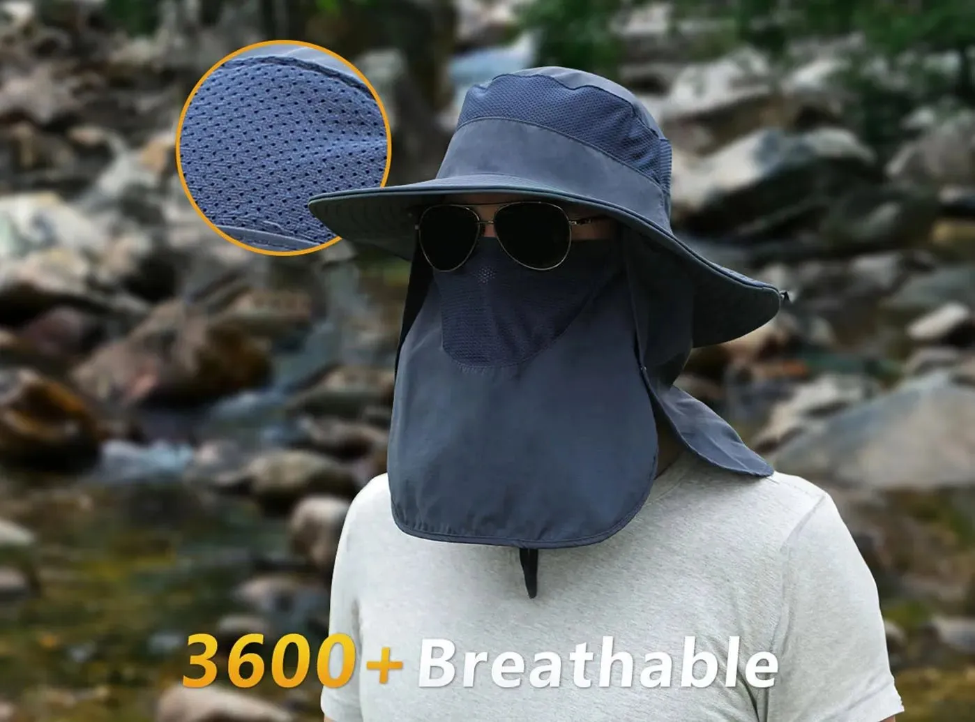 FitVille Face-Shielding Sun Hat sold by FitVille product image thumbnail 2