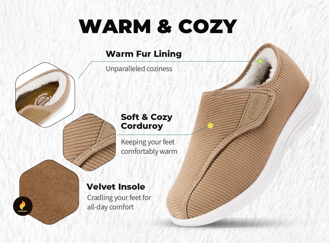 Women's EasyTop Comfort V1 Slipper sold by FitVille product image thumbnail 4