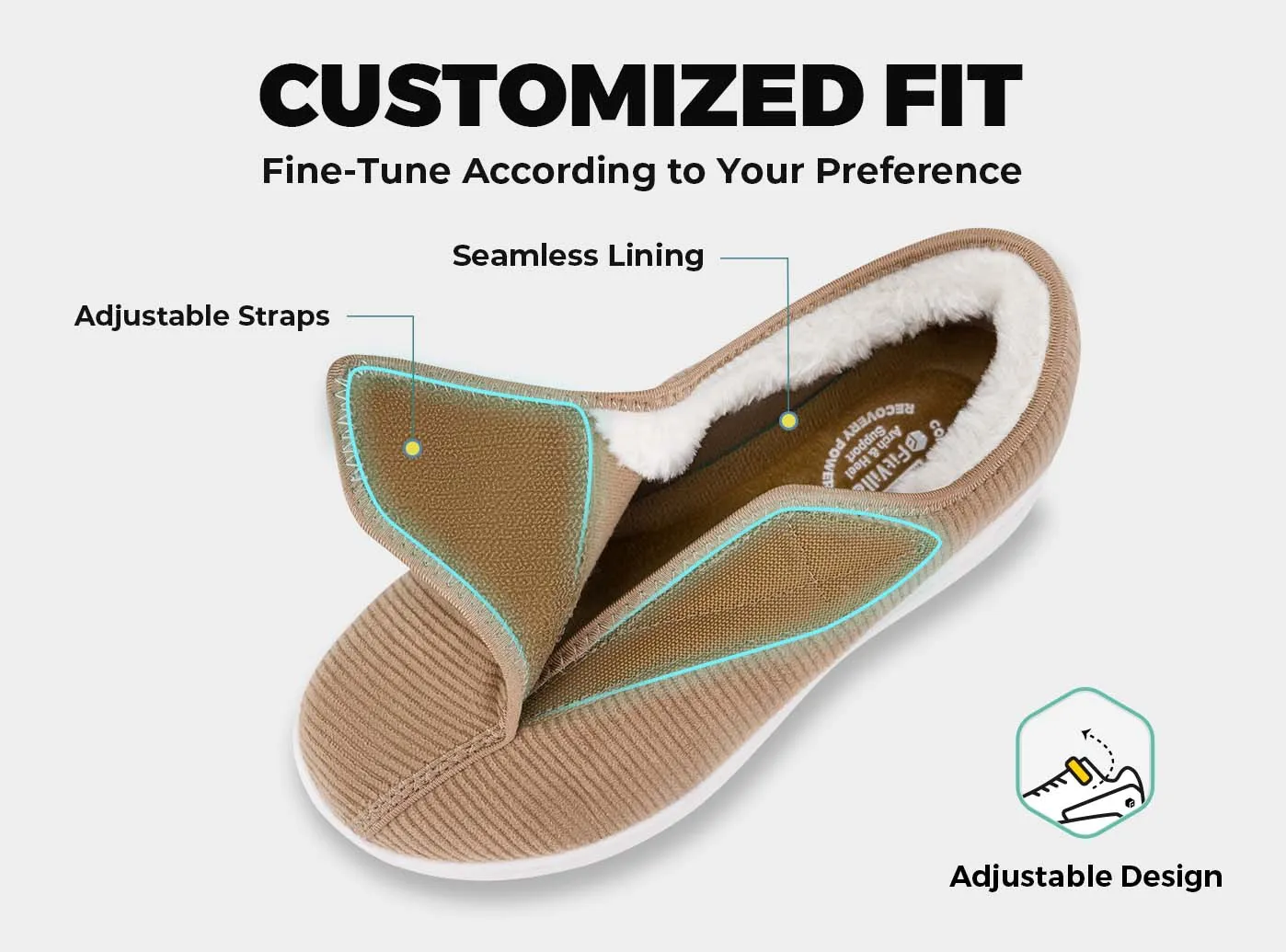 Women's EasyTop Comfort V1 Slipper sold by FitVille product image thumbnail 5