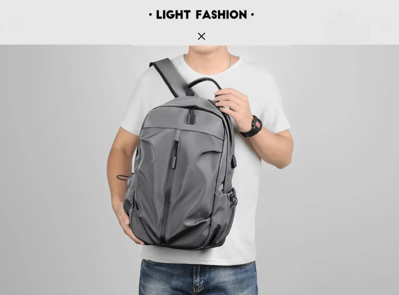 FitVille Men's Travel Laptop Backpack sold by FitVille product image thumbnail 2