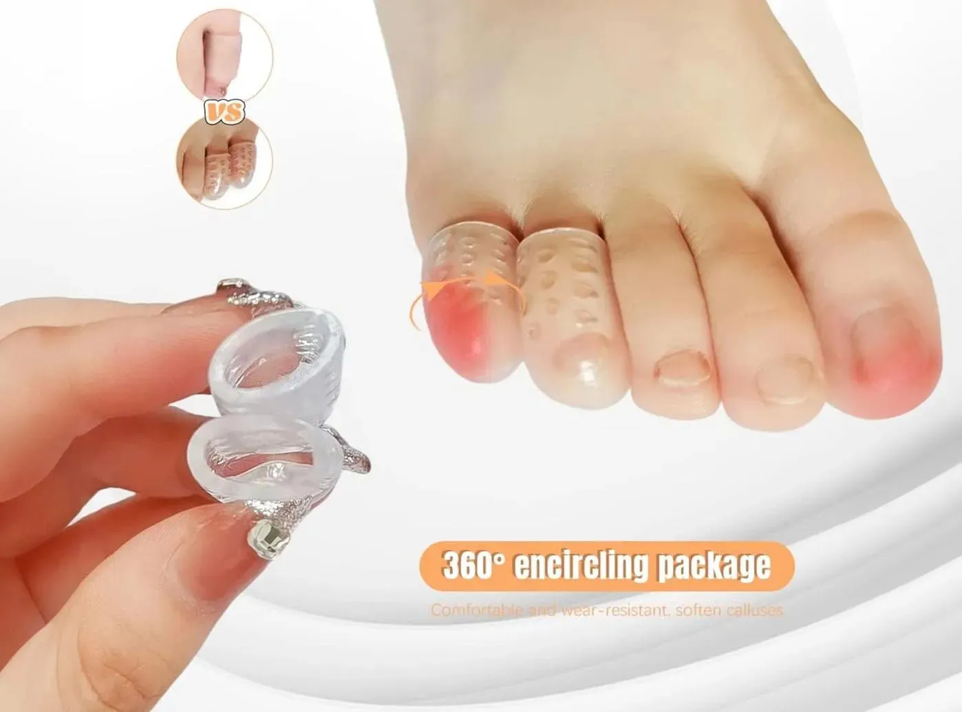 FitVille Anti-Friction Toe Cover (30 Pack) sold by FitVille product image thumbnail 3