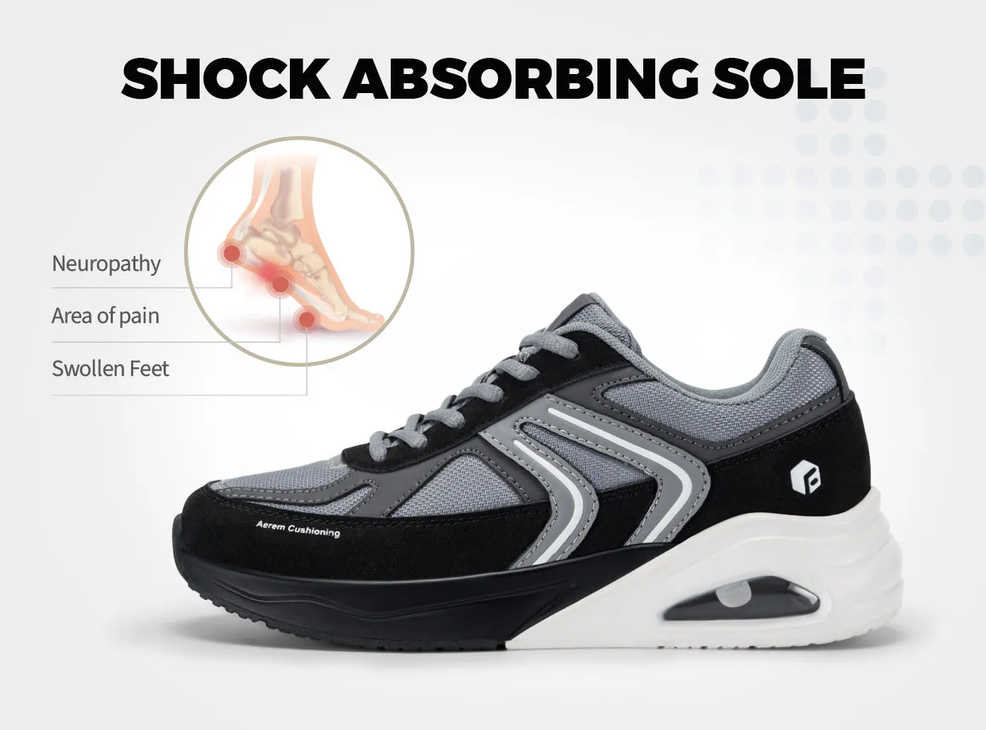 FitVille Women's HeelAero Walking Shoes V2 sold by FitVille product image thumbnail 4