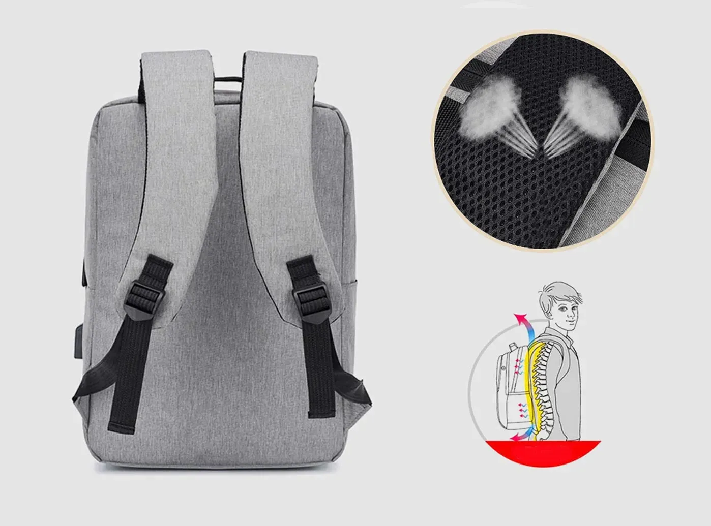 FitVille Laptop Backpack sold by FitVille product image thumbnail 4