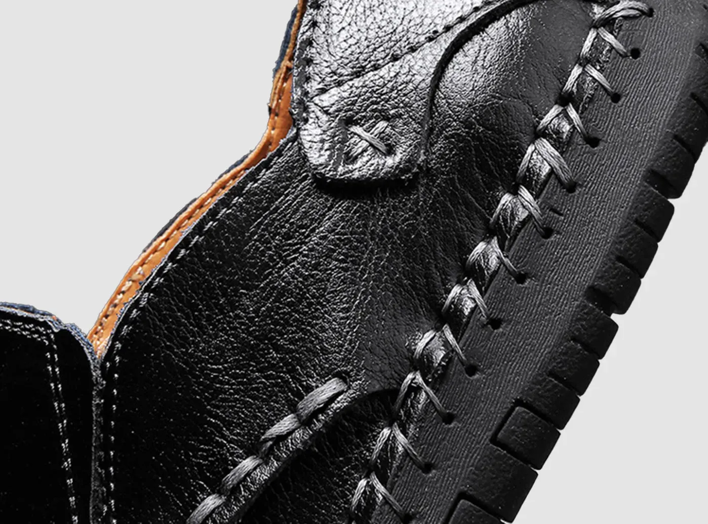 FitVille Men's Casual Slip-On Leather Shoes sold by FitVille product image thumbnail 3