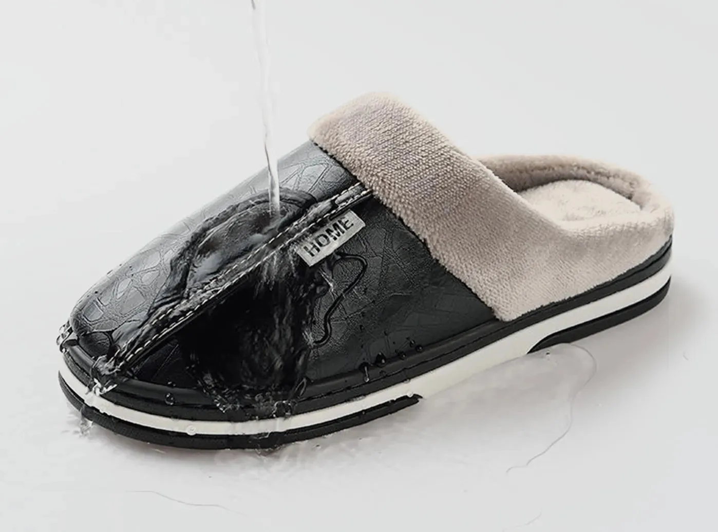 FitVille Men's Plush House Slippers sold by FitVille product image thumbnail 2