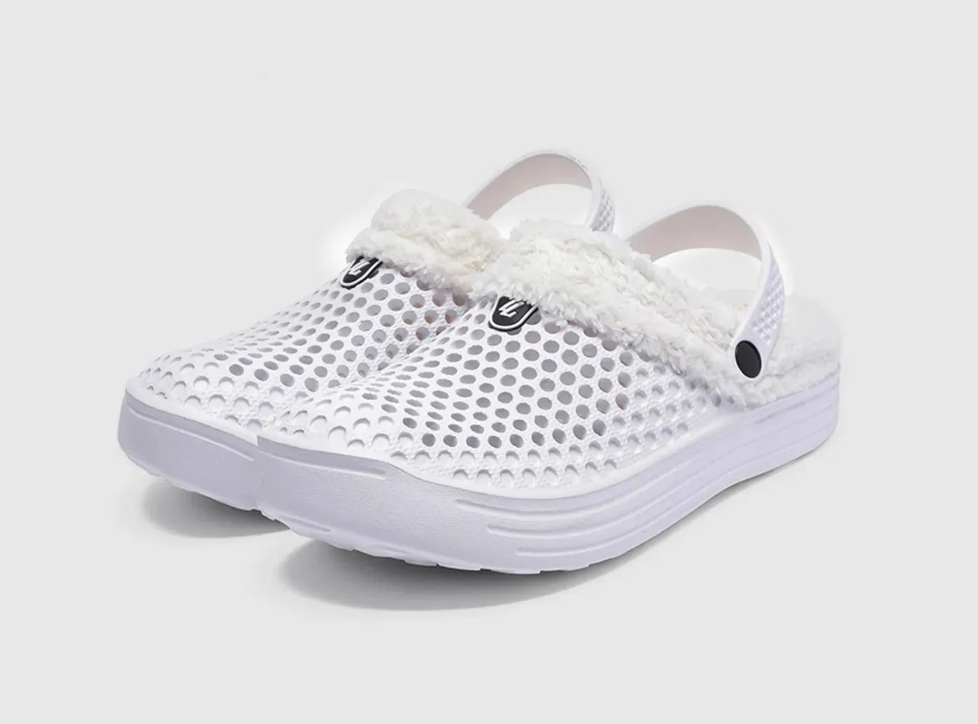 FitVille Men's Hollow Out Fur-lined Clogs sold by FitVille product image thumbnail 2