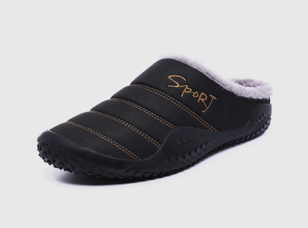 FitVille Men's Fur-lined Plush Winter Slipper sold by FitVille