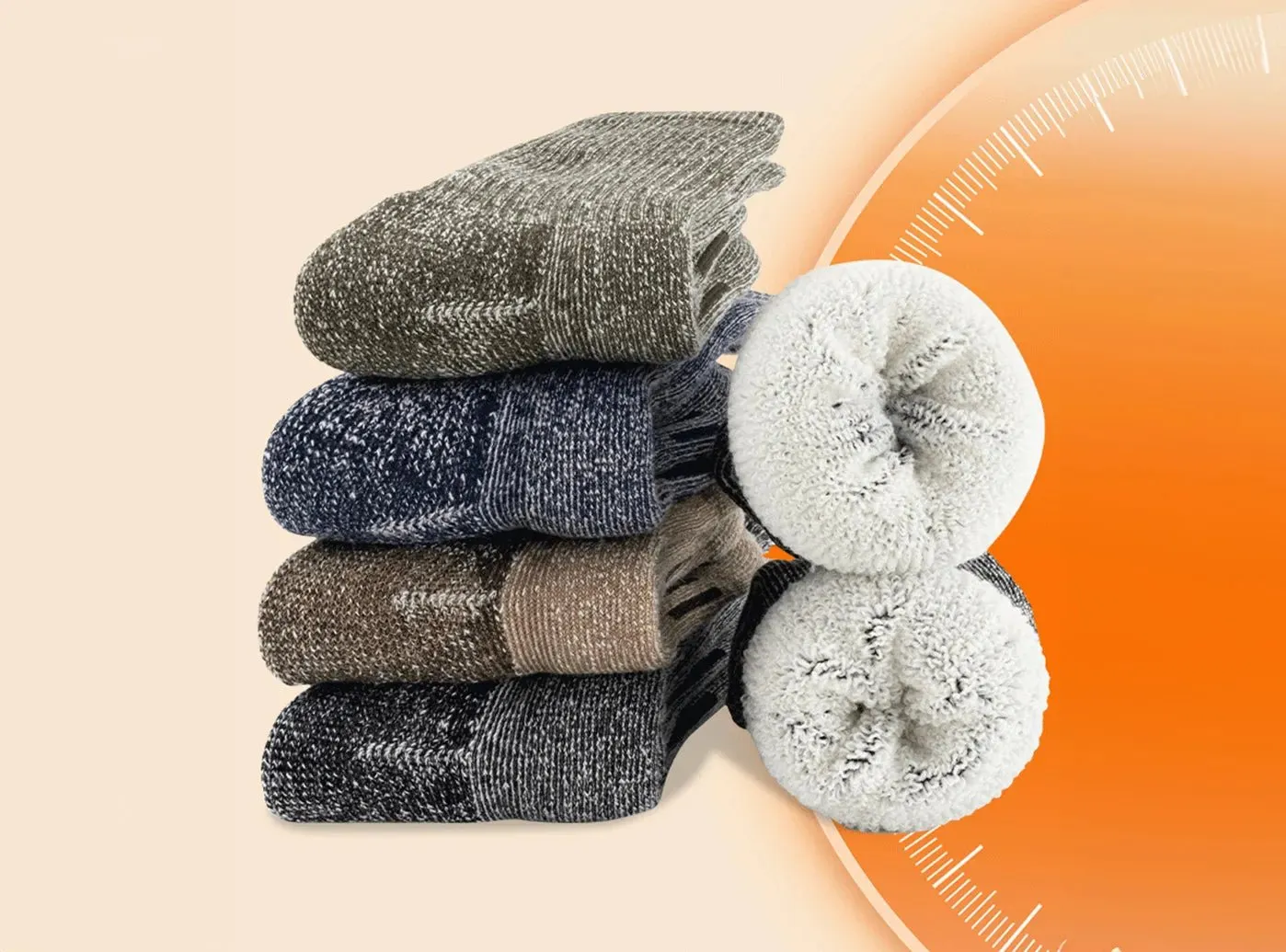 FitVille Cozy Crew Socks 2-Pair Bundle (Unisex) sold by FitVille product image thumbnail 5