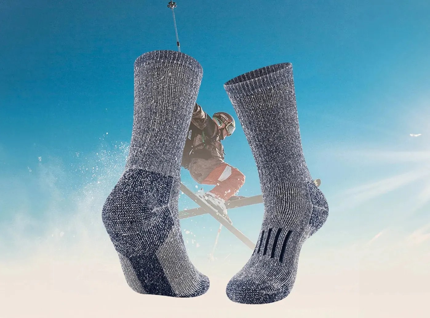 FitVille Cozy Crew Socks 2-Pair Bundle (Unisex) sold by FitVille product image thumbnail 2