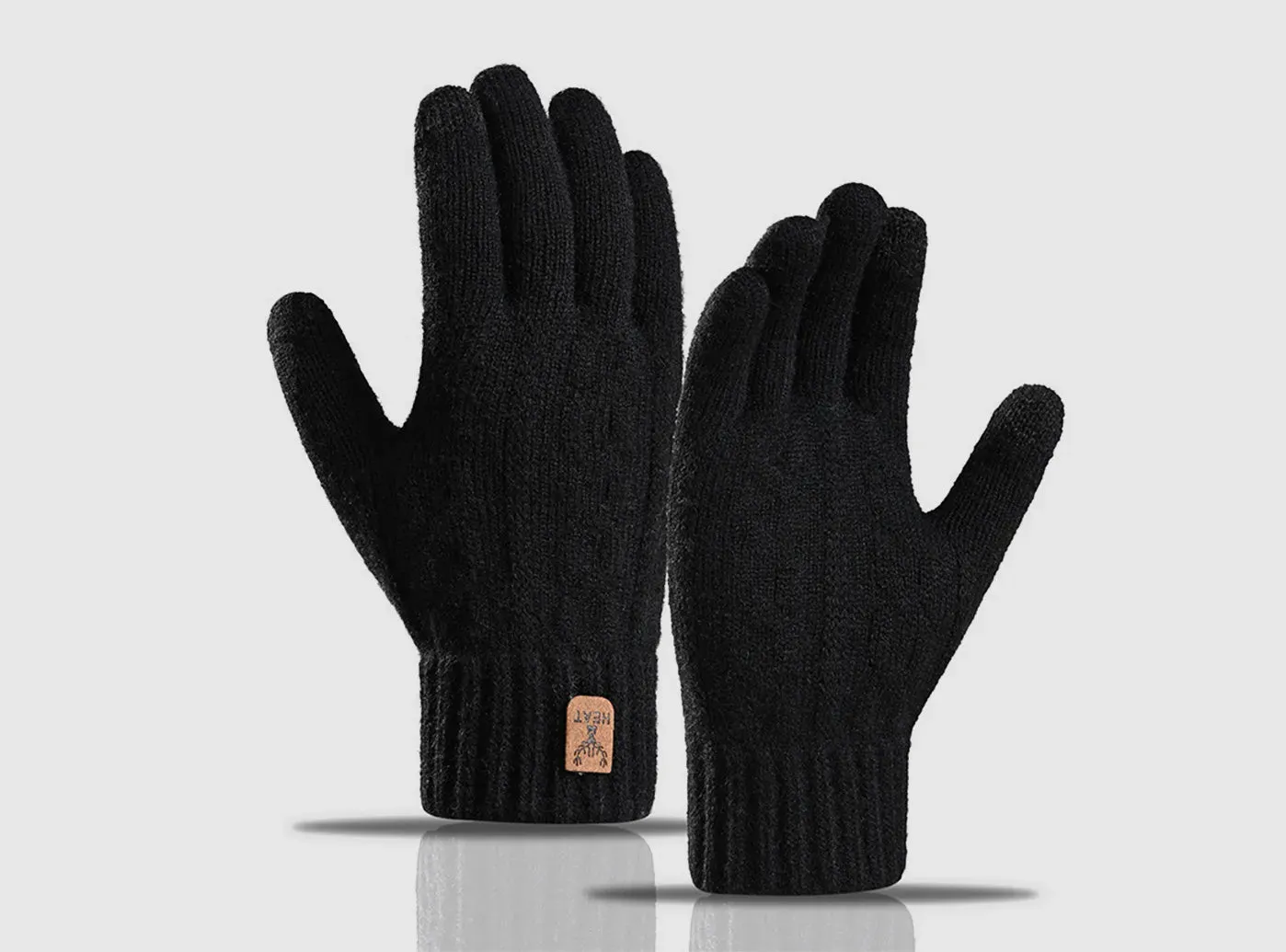 FitVille Knitted Wool Touchscreen Texting Functional Gloves (Unisex) sold by FitVille