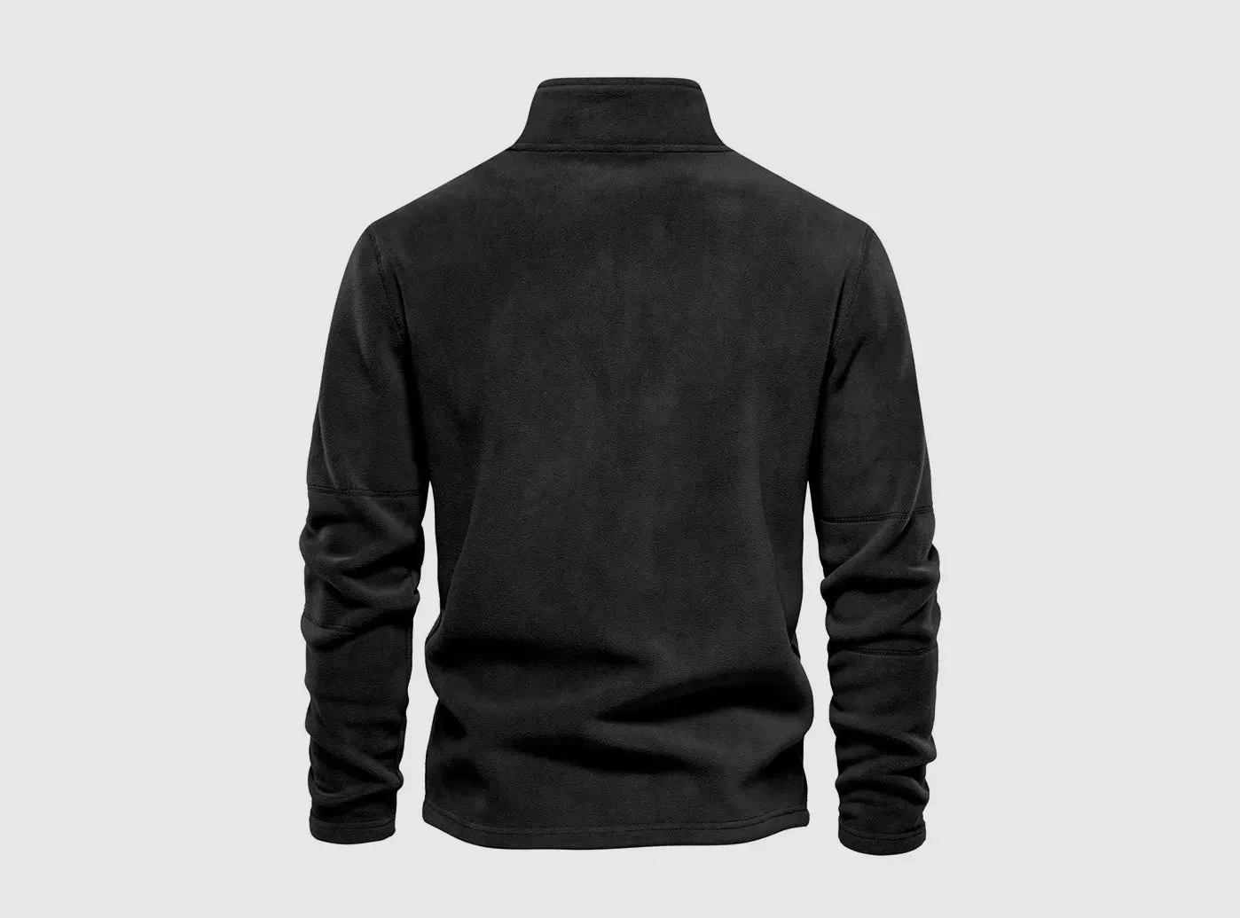 FitVille Men's Standing Neck Half Zip Fleece Sweater sold by FitVille product image thumbnail 5
