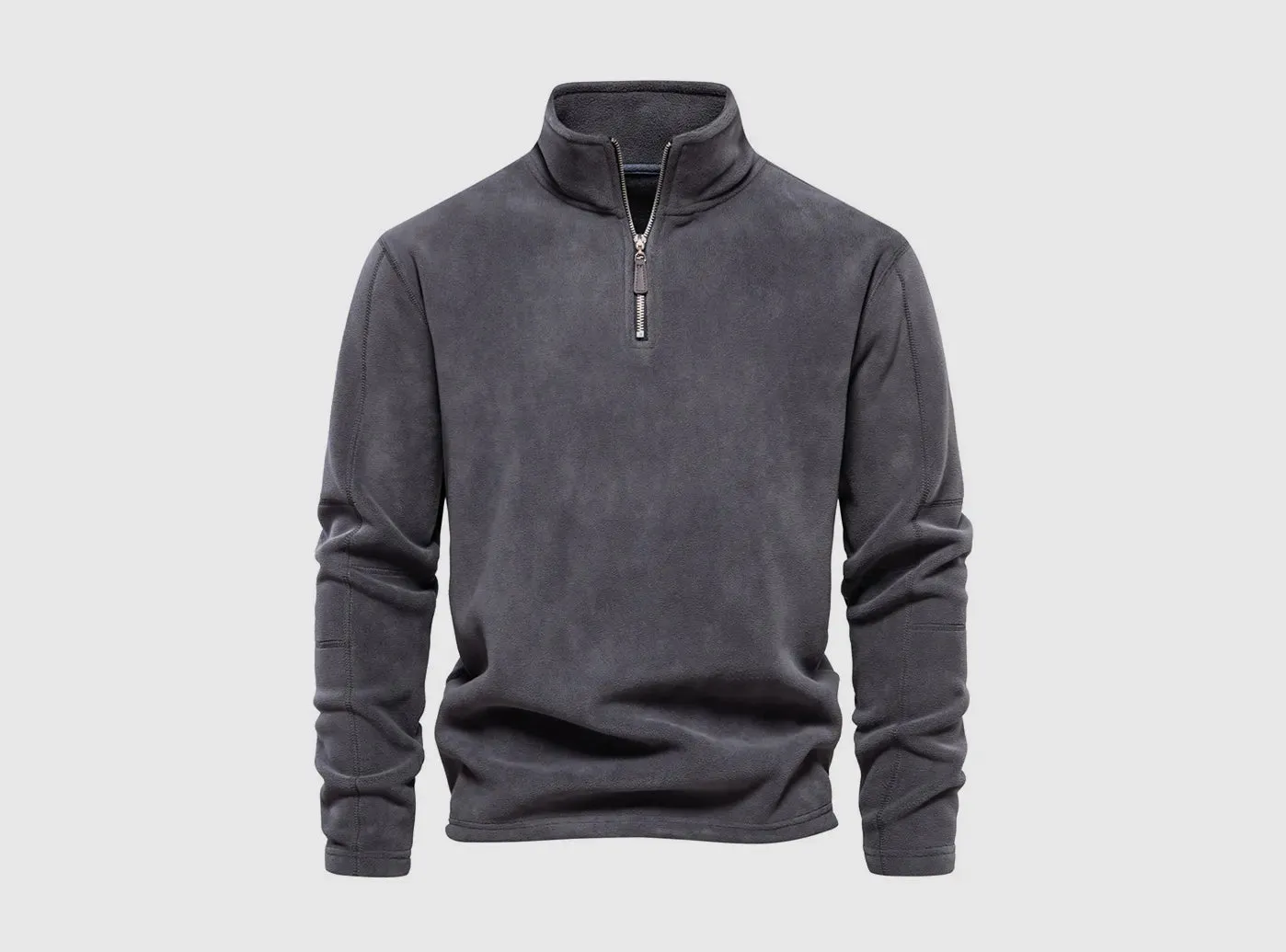 FitVille Men's Standing Neck Half Zip Fleece Sweater sold by FitVille