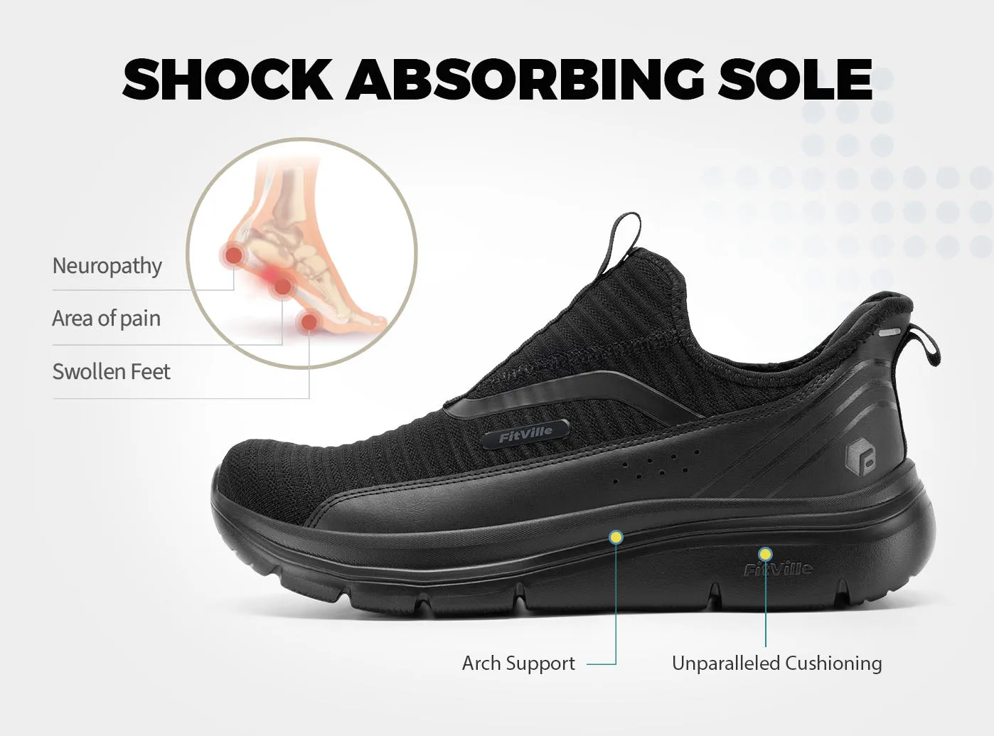 Men's Step Ease Slip-On V2 sold by FitVille product image thumbnail 3