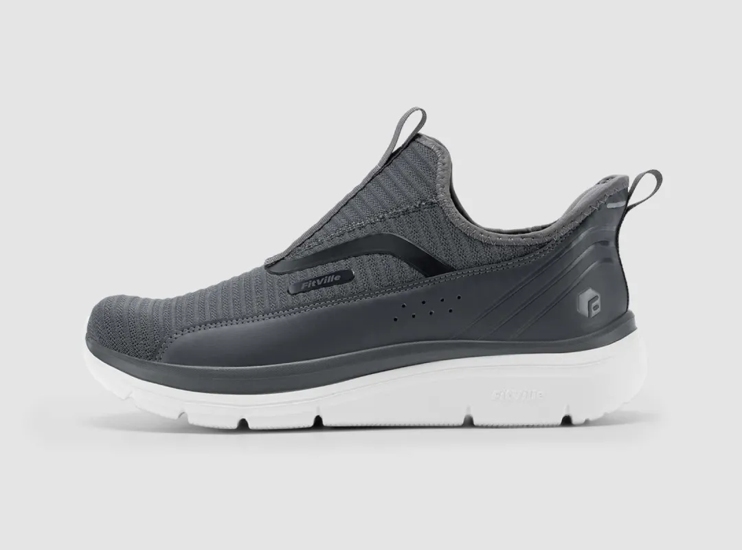 FitVille Men's Step Ease Slip-On Walking Shoes V2 sold by FitVille