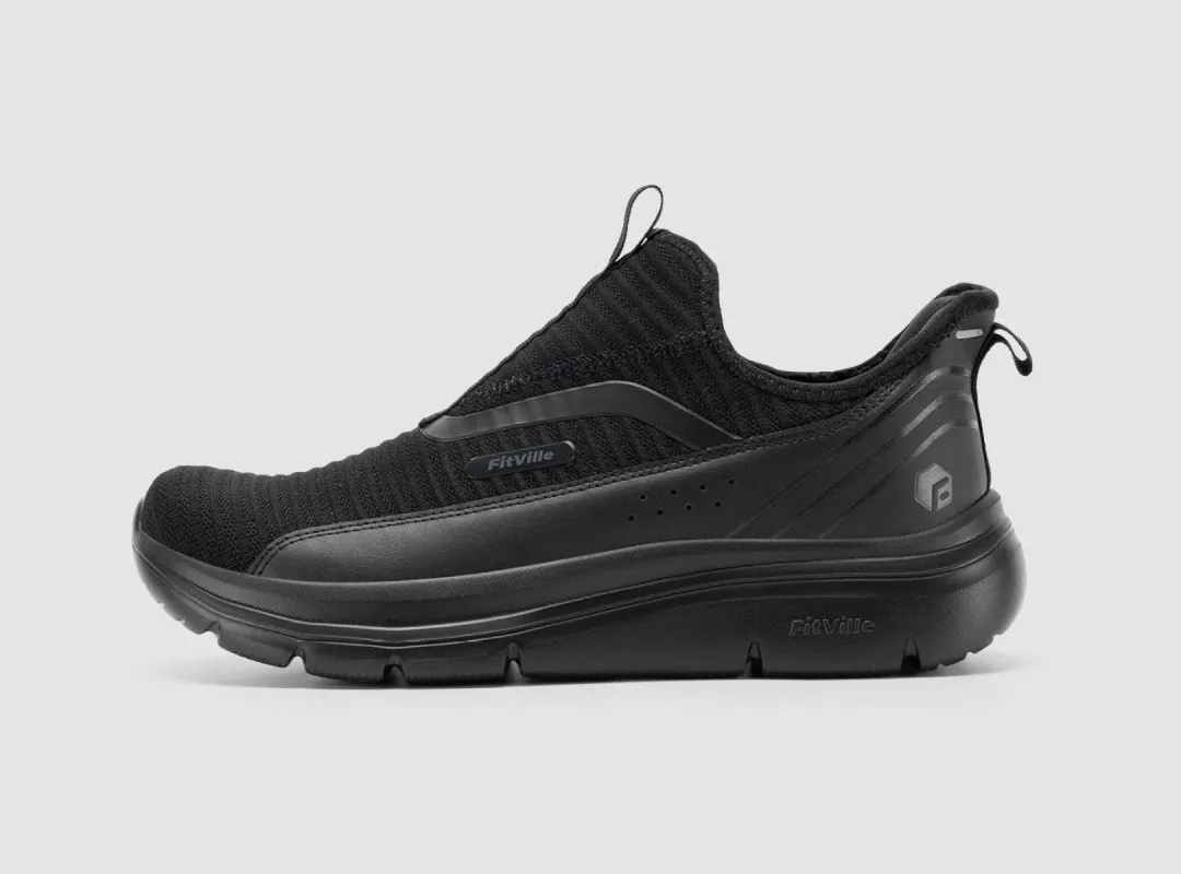 FitVille Men's Step Ease Slip-On Walking Shoes V2 sold by FitVille