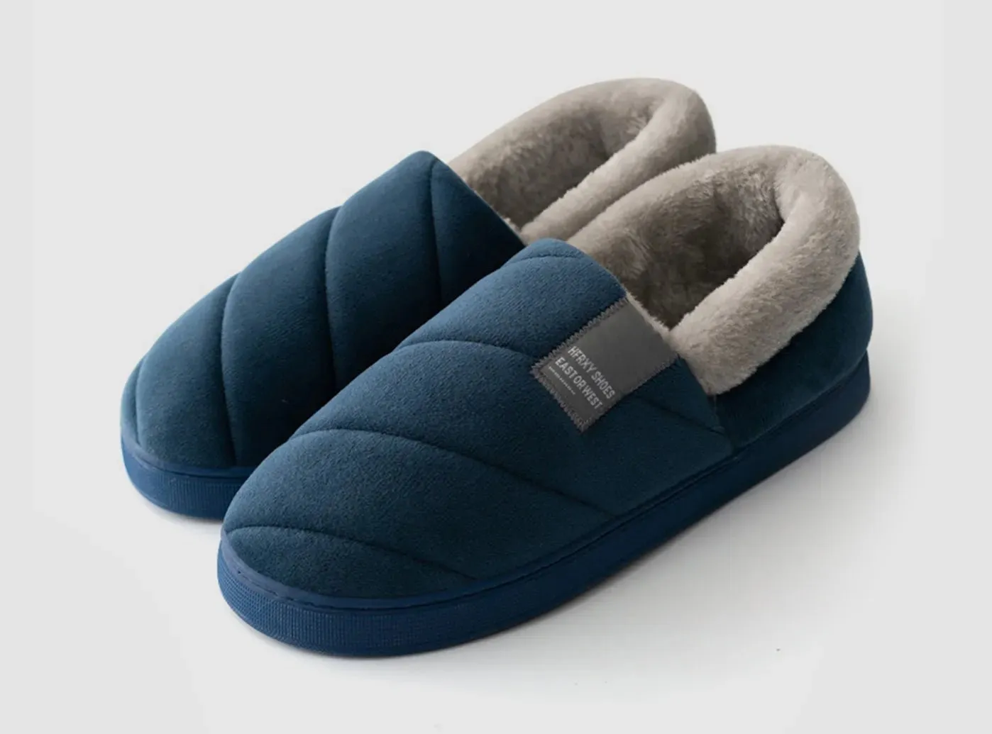 FitVille Men's Thick-Soled Warm Cotton Slippers sold by FitVille product image thumbnail 2