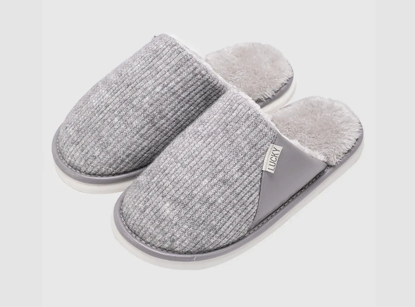 FitVille Men's Cozy Winter Fleece Slippers sold by FitVille product image thumbnail 3