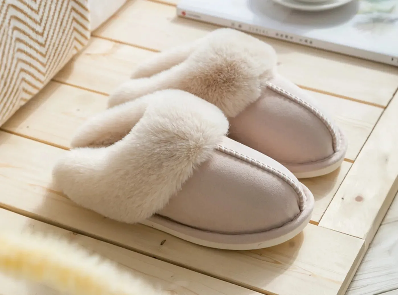 FitVille Women's Plush Indoor Slippers sold by FitVille product image thumbnail 2