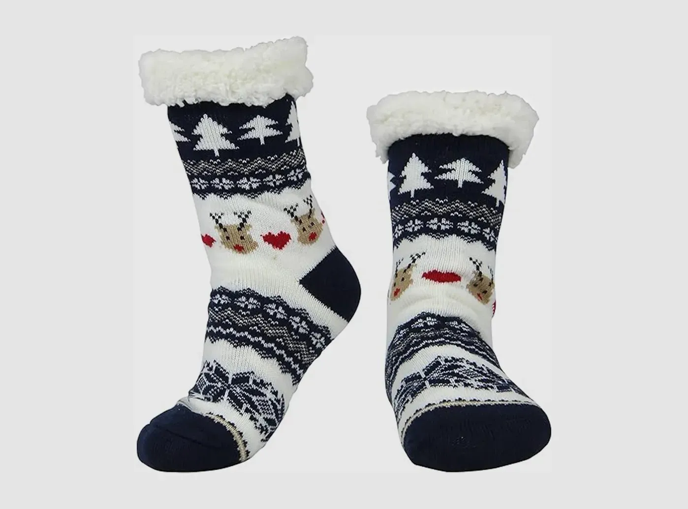 FitVille Women's Fur-lined Christmas Floor Socks sold by FitVille
