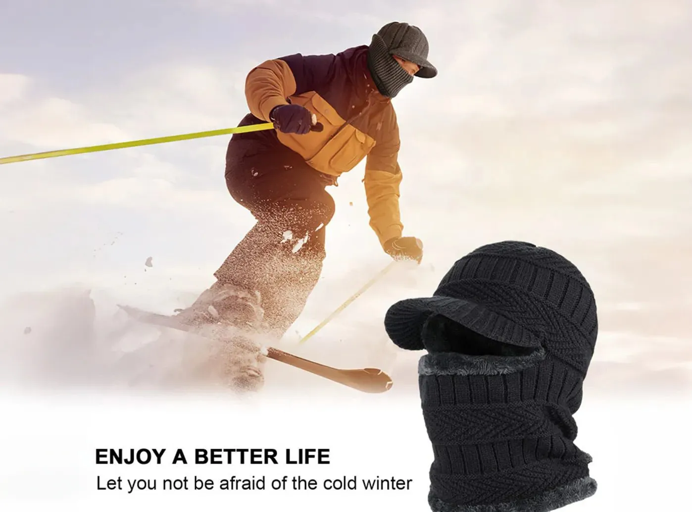 FitVille Unisex Winter Knitted Hat sold by FitVille product image thumbnail 3