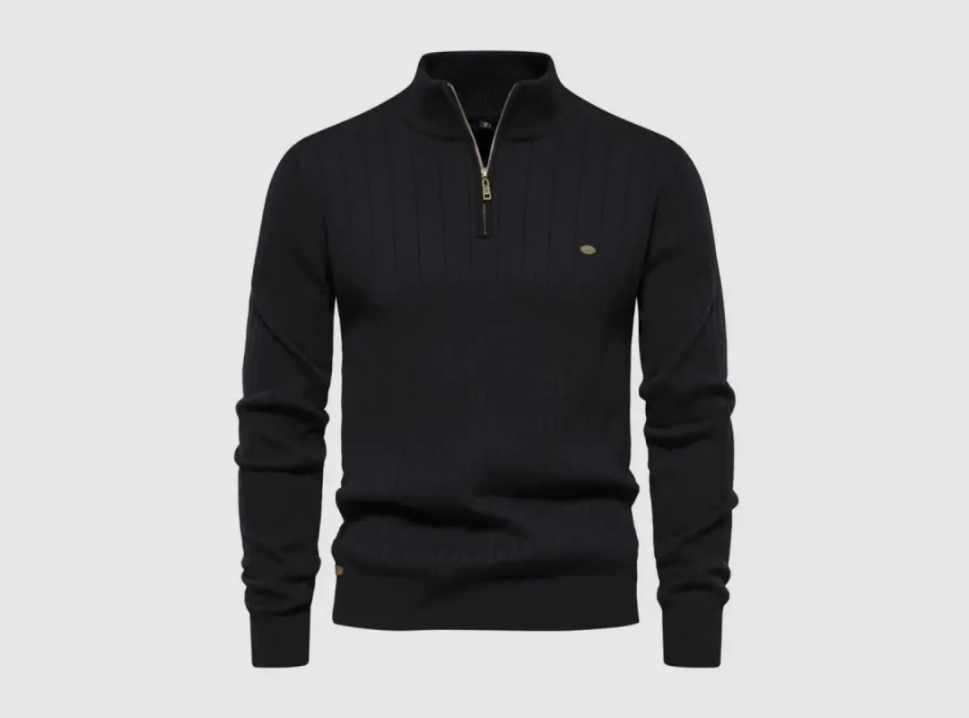 FitVille Men's Stand Collar Sweater Pullover sold by FitVille