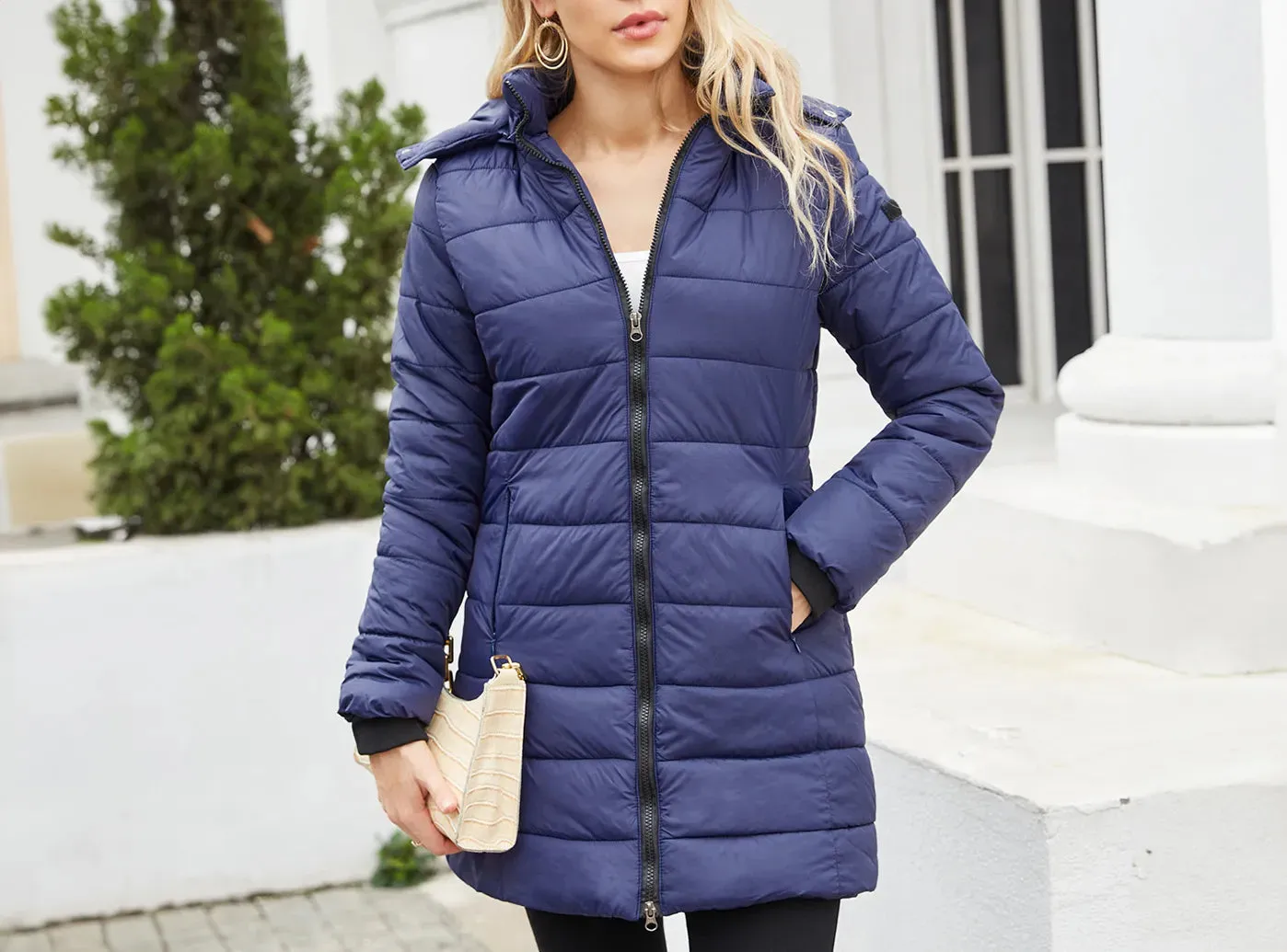 FitVille Women's Detachable Hood Parka sold by FitVille product image thumbnail 3