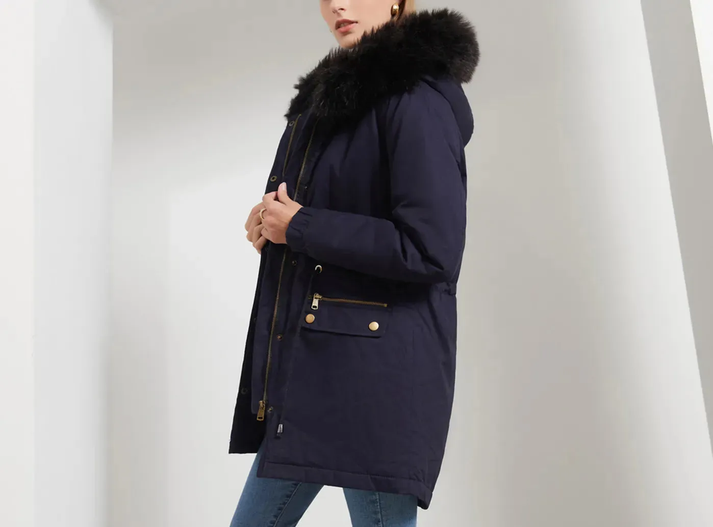 FitVille Women's Long Winter Jacket sold by FitVille product image thumbnail 5
