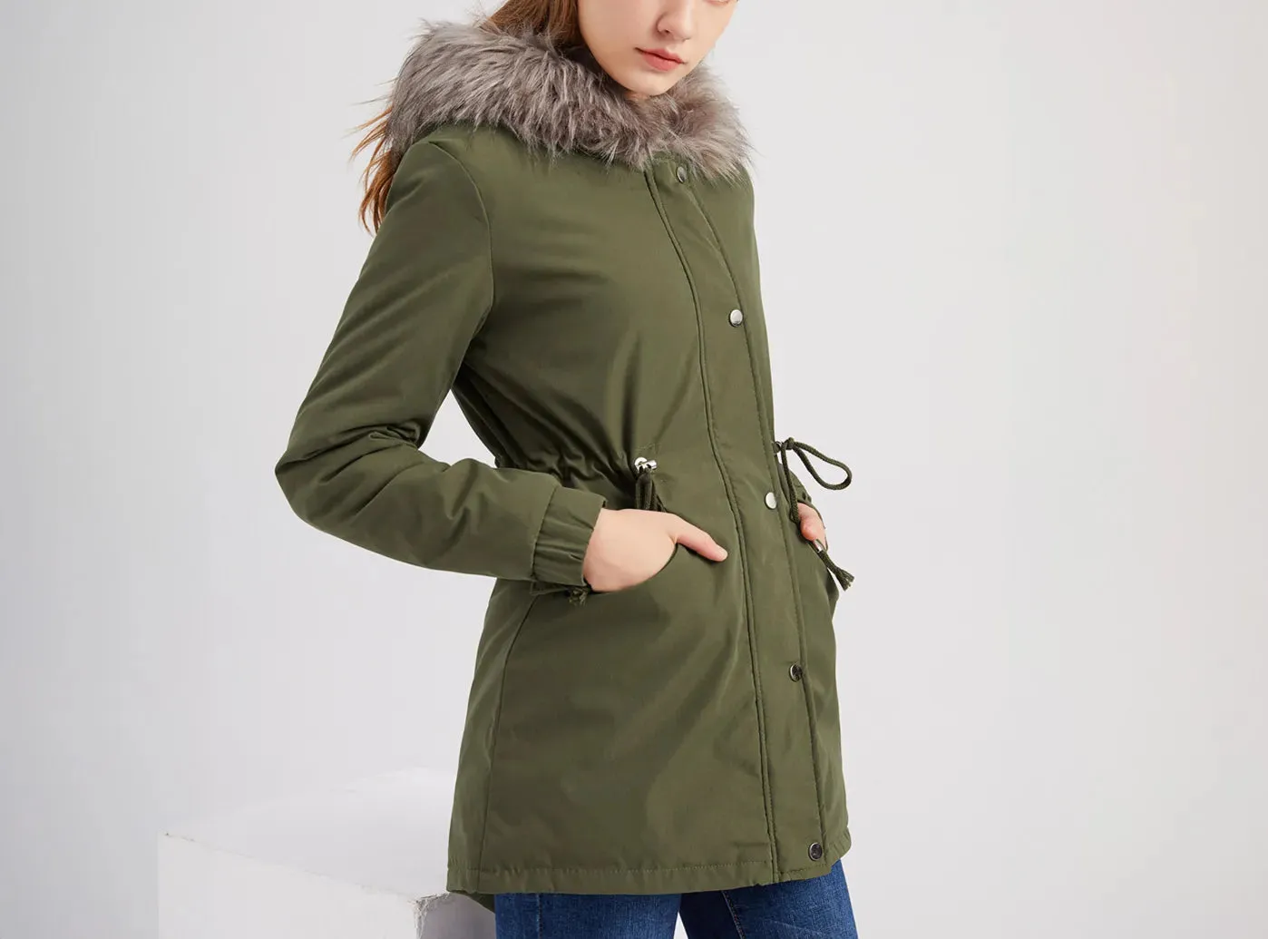FitVille Women's Long Winter Parka sold by FitVille product image thumbnail 3