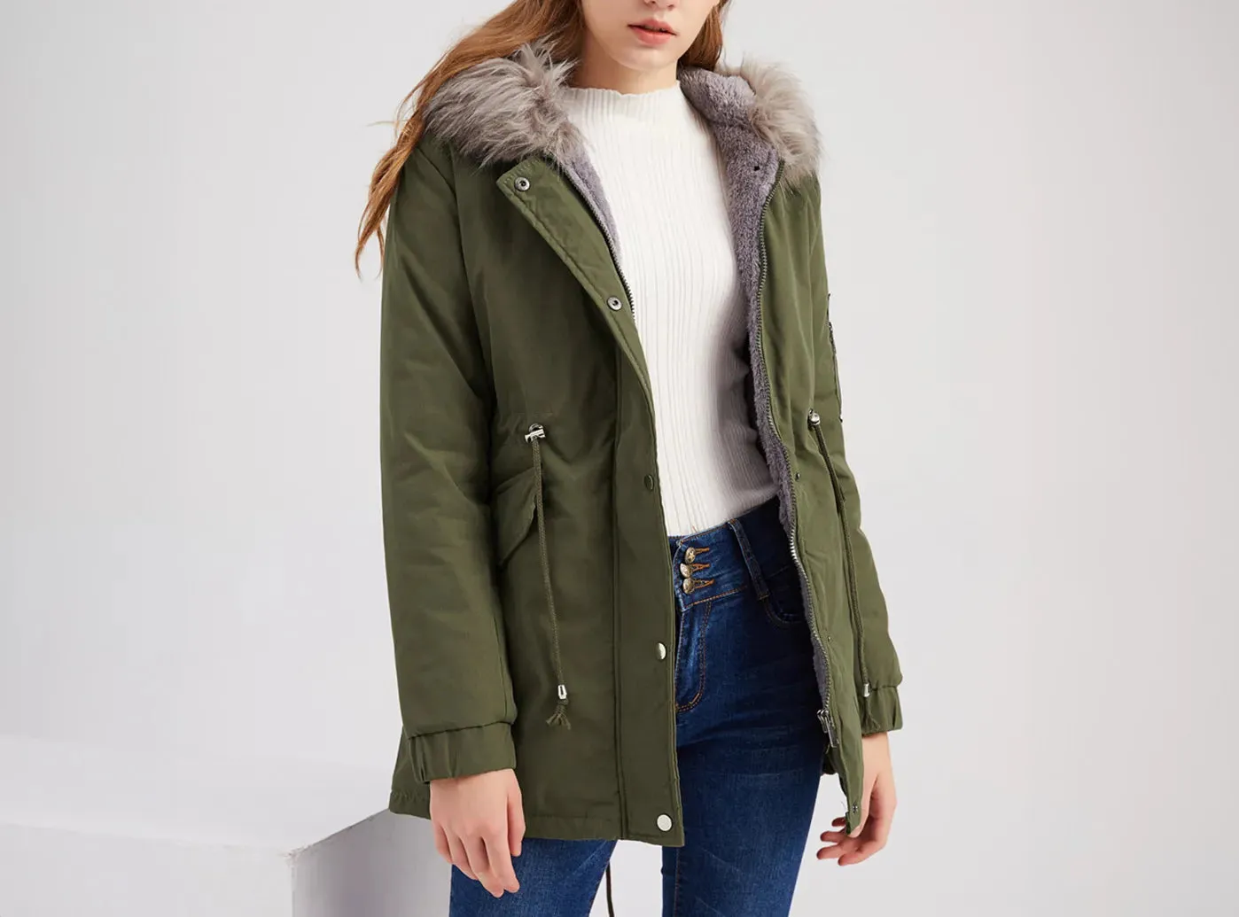 FitVille Women's Long Winter Parka sold by FitVille product image thumbnail 2