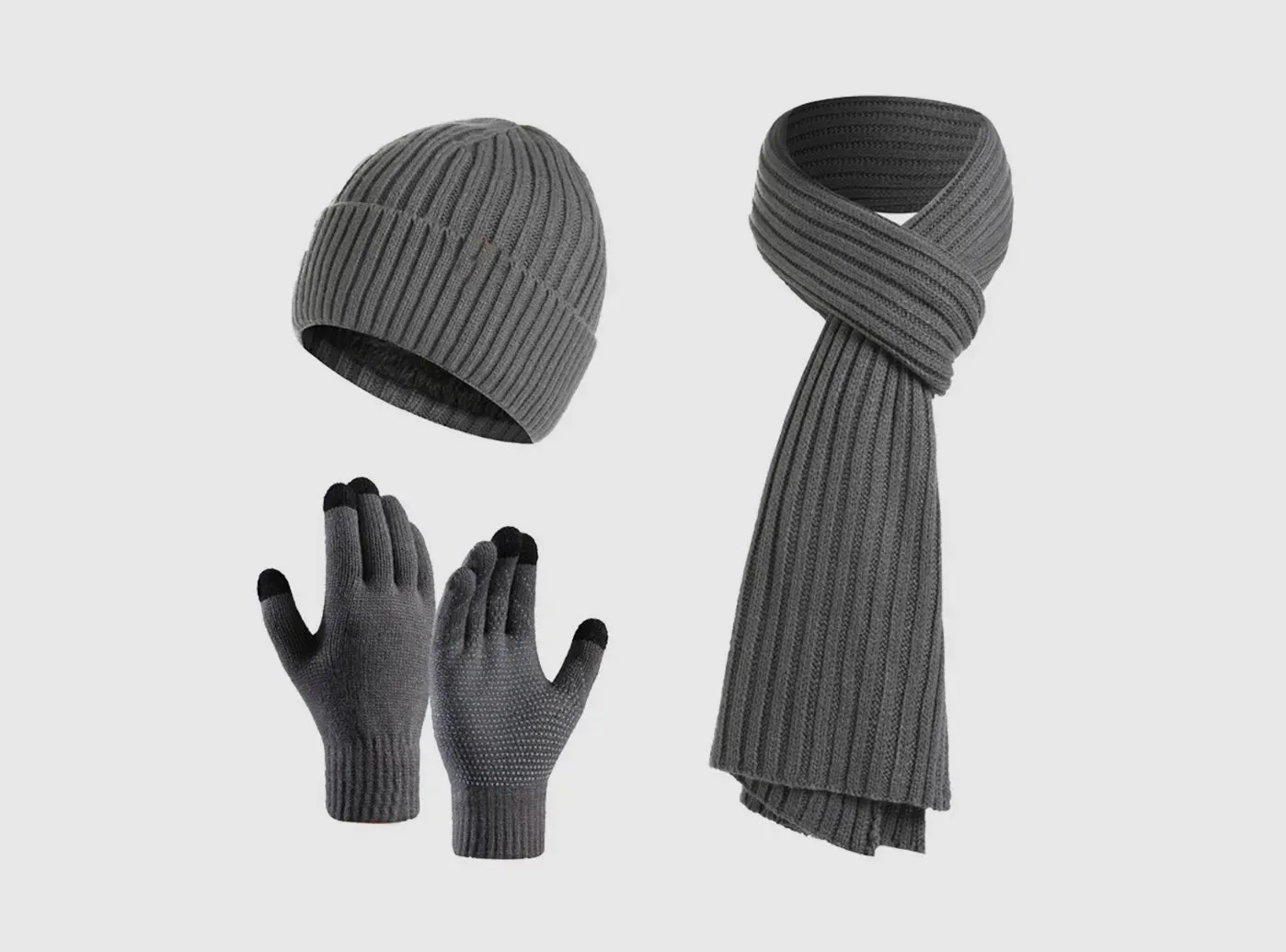 FitVille Winter Hat, Scarf, and Gloves Set (Unisex) sold by FitVille product image thumbnail 3