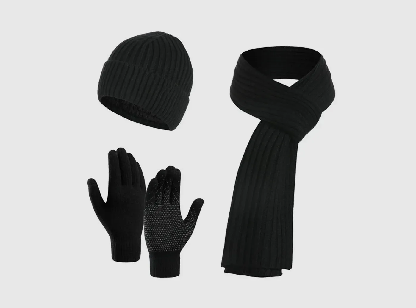 FitVille Winter Hat, Scarf, and Gloves Set (Unisex) sold by FitVille
