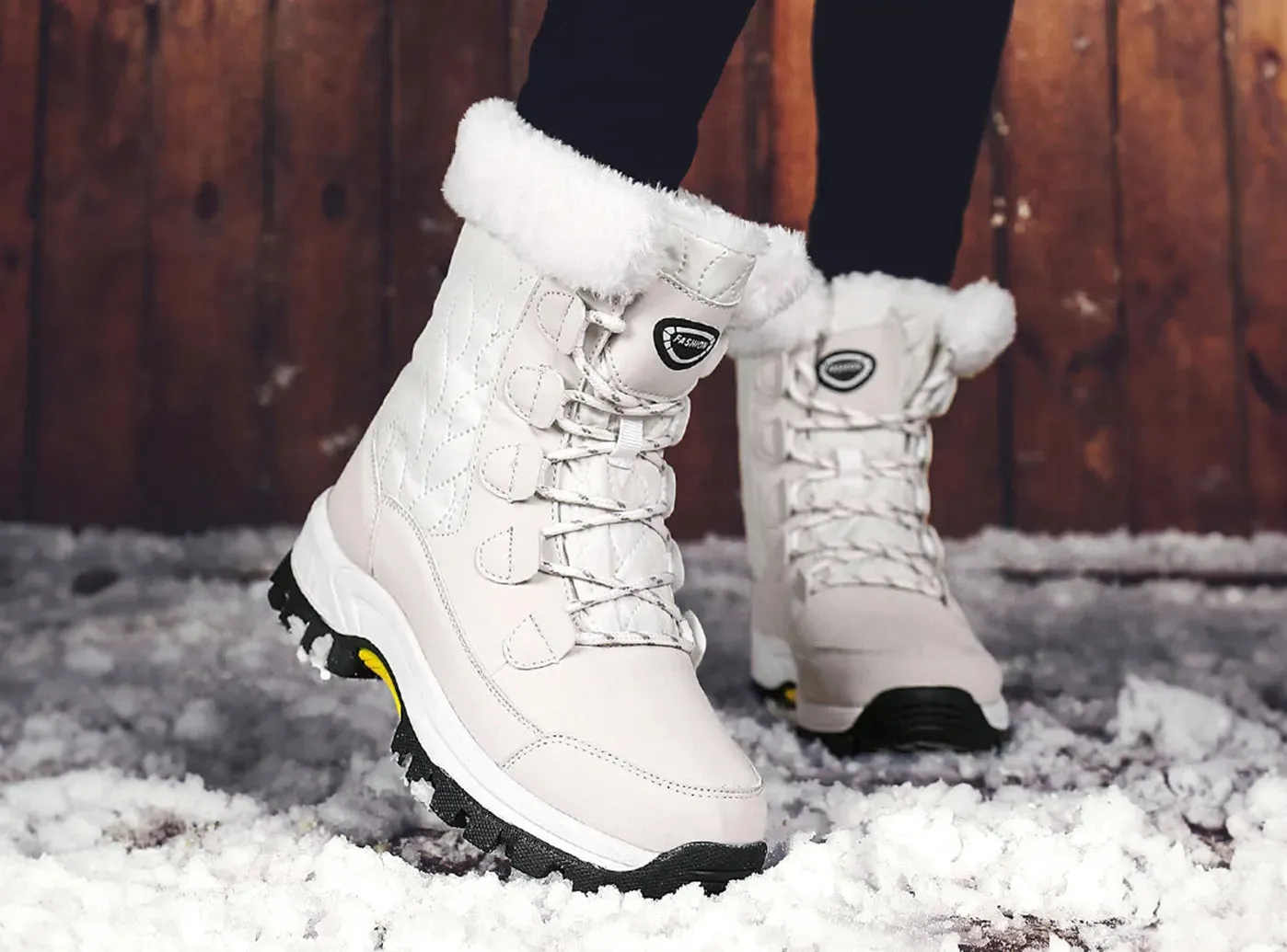 FitVille Women's Snow Mid-Calf Boots sold by FitVille product image thumbnail 3