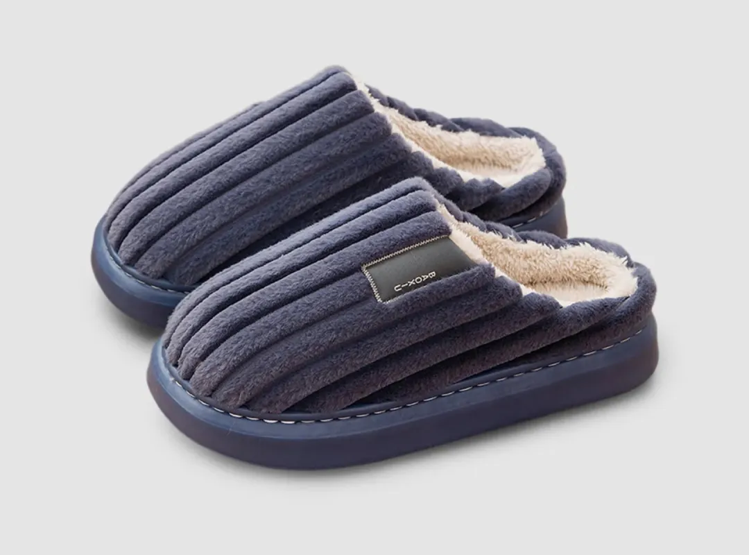 FitVille Men's Plush Cotton Slippers sold by FitVille