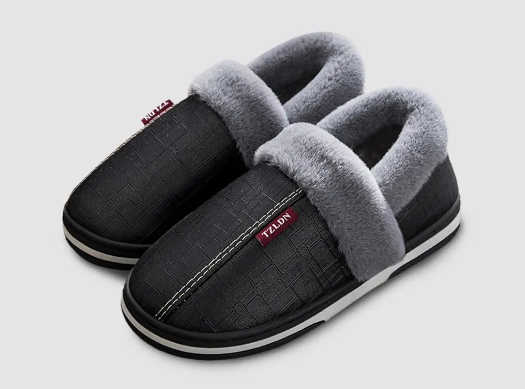 FitVille Men's Leather Loafer Slippers sold by FitVille