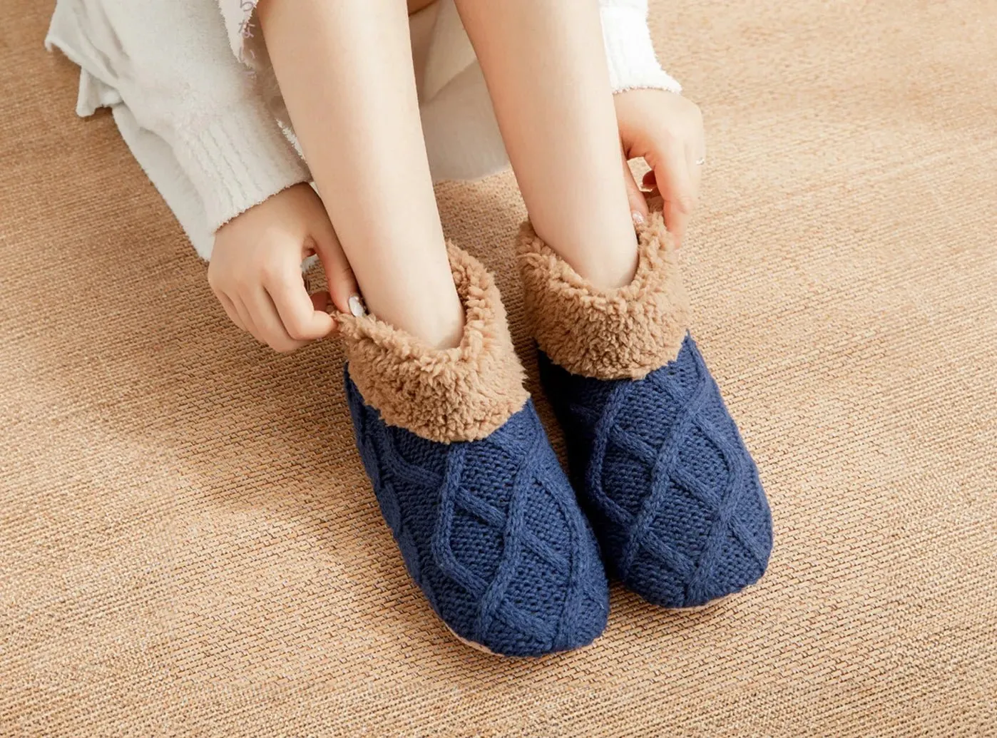 FitVille Women's Cozy Home Socks with Grip sold by FitVille