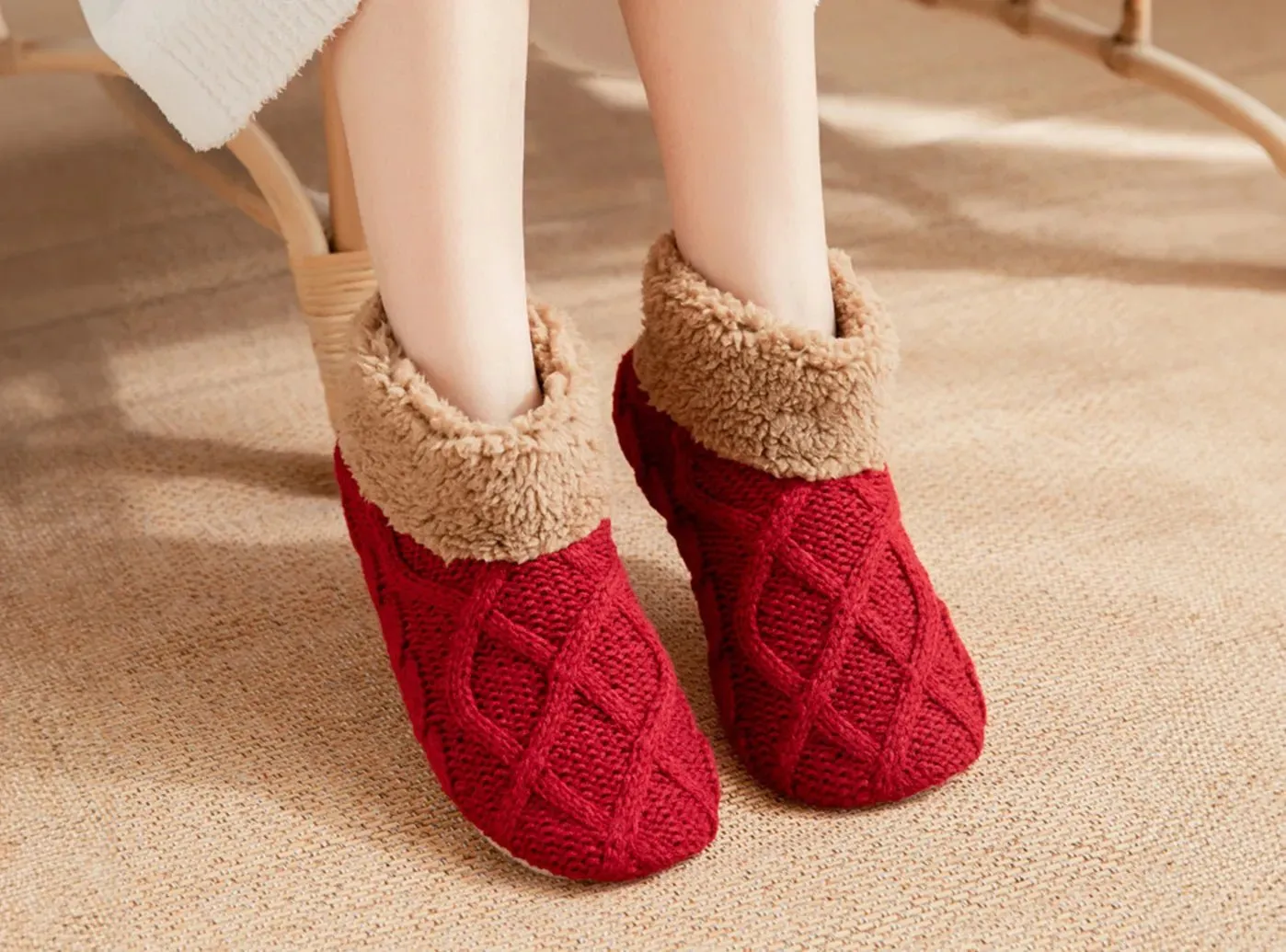 FitVille Women's Cozy Home Socks with Grip sold by FitVille product image thumbnail 5