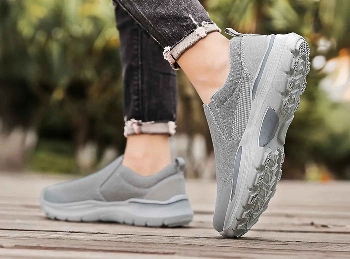 FitVille Men's Canvas Loafers sold by FitVille product image thumbnail 4