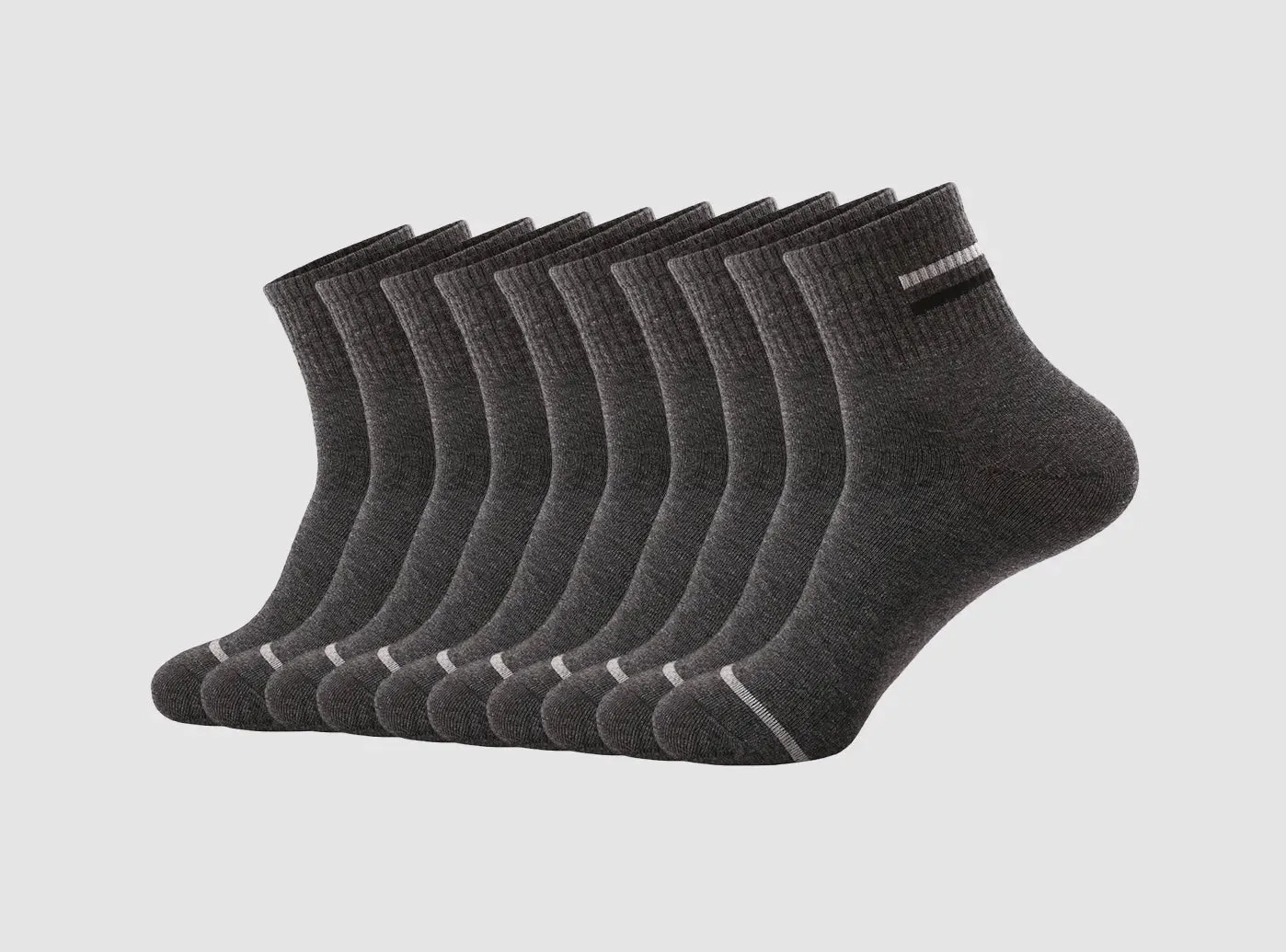 FitVille Men's Extra-Large Sports Cotton Socks 5-Pair Bundle sold by FitVille