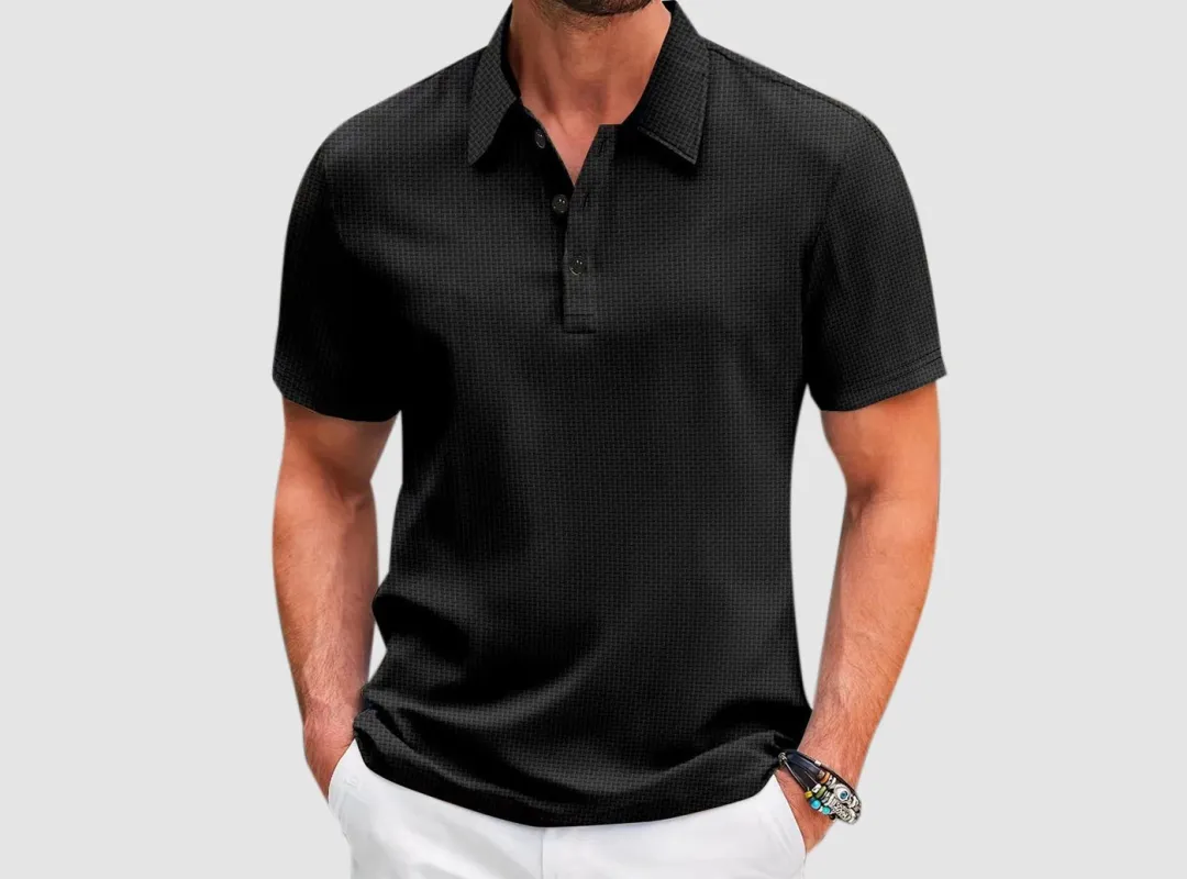 FitVille Men's Breathable Mesh Polo Shirt sold by FitVille