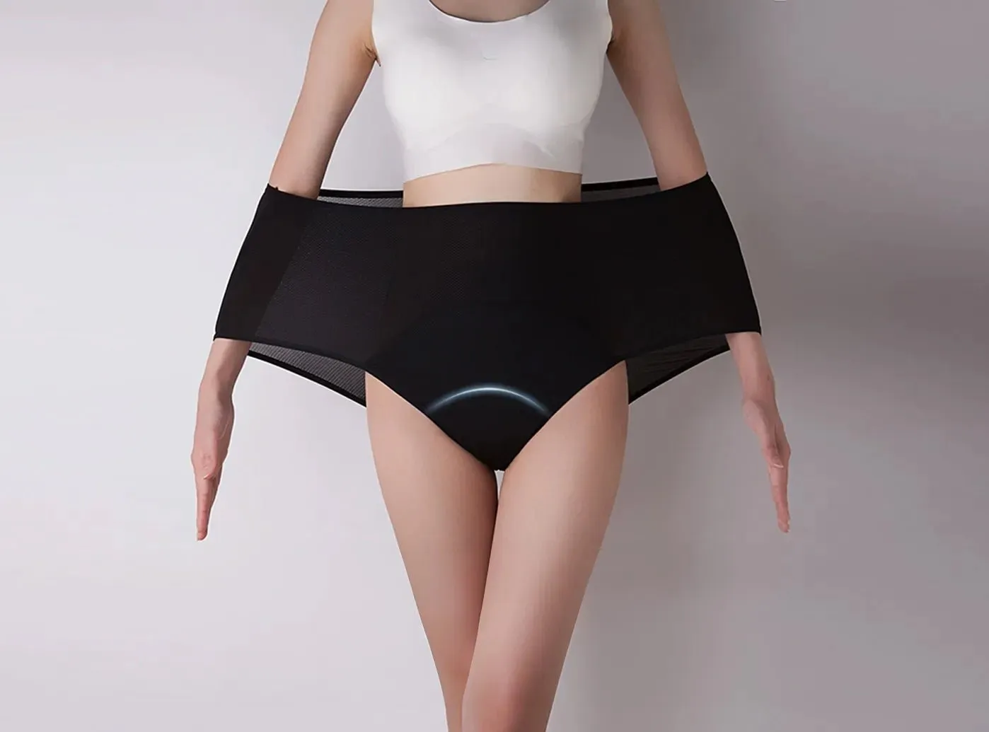 FitVille Women's Plus Size High-Waist Period Panties (5 per pack) sold by FitVille product image thumbnail 4