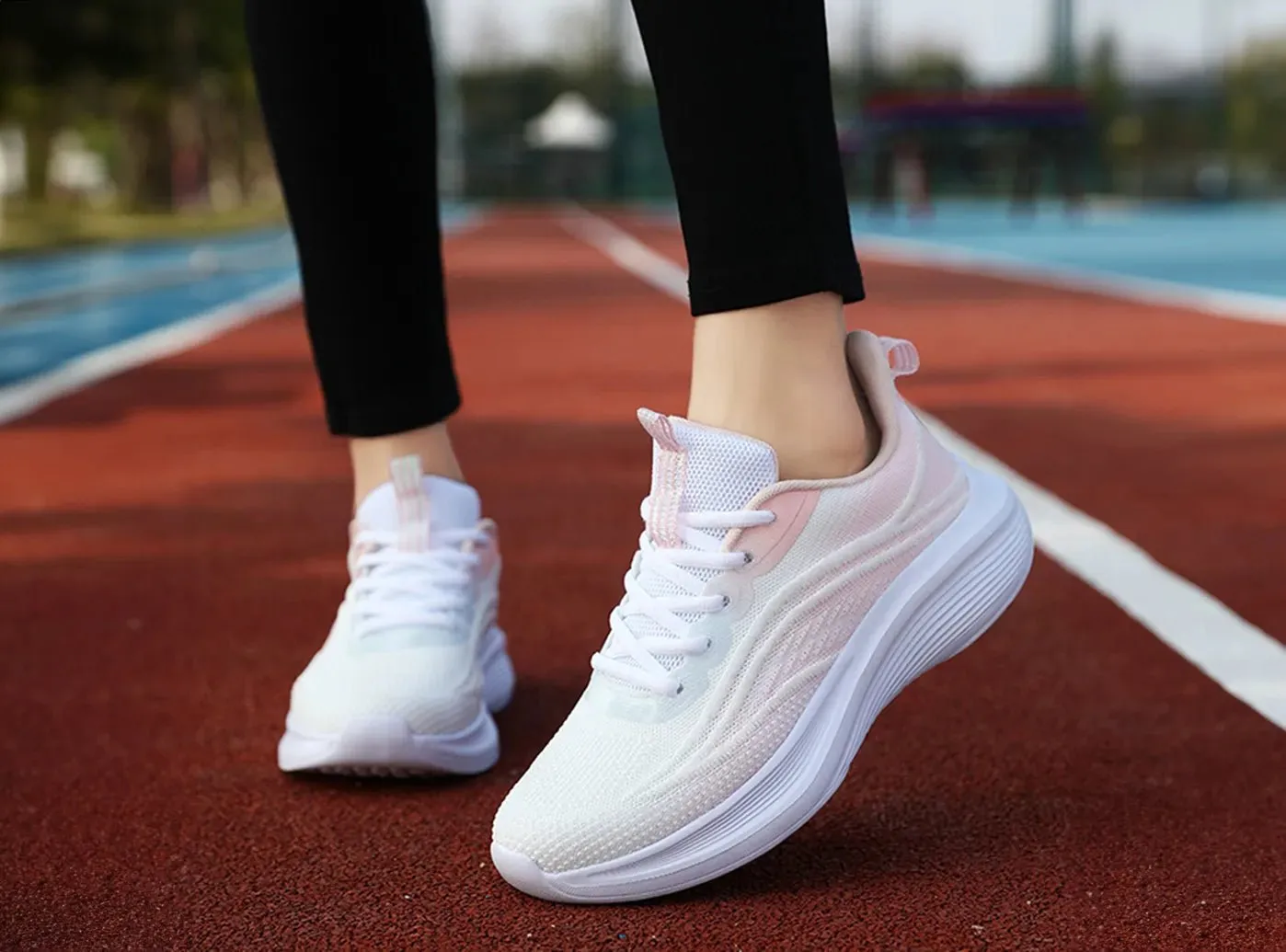 FitVille Women's Gradient Mesh Sneakers sold by FitVille product image thumbnail 2