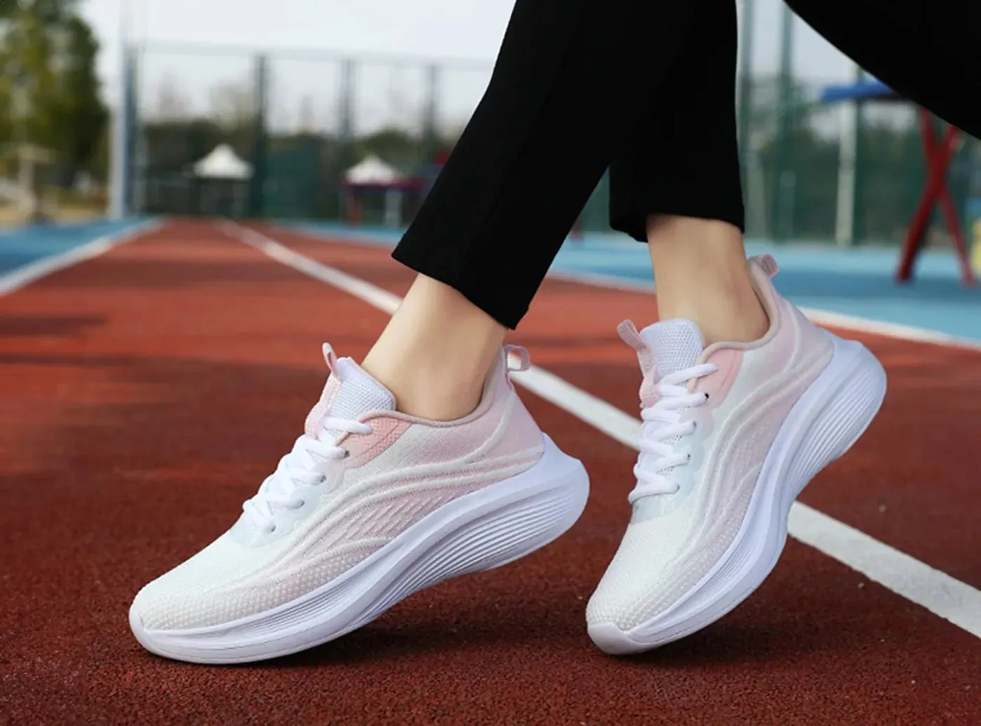 FitVille Women's Gradient Mesh Sneakers sold by FitVille product image thumbnail 3