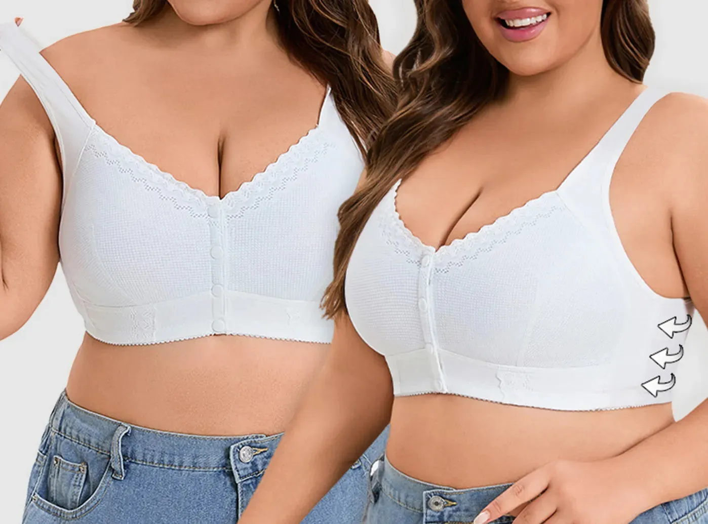 FitVille Wireless Front Closure Bra for Seniors sold by FitVille product image thumbnail 2