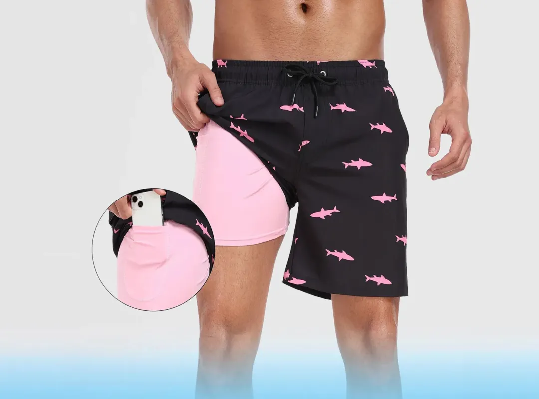 FitVille Men's 2-in-1 Sport Shorts made by FitVille