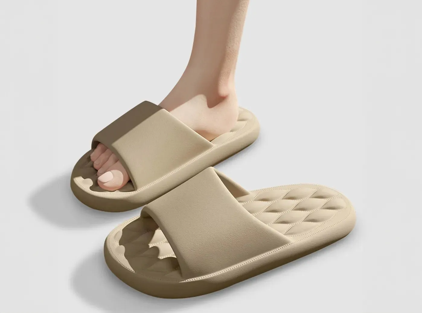 FitVille Men's Diamond-Massage Sole Slippers sold by FitVille product image thumbnail 2