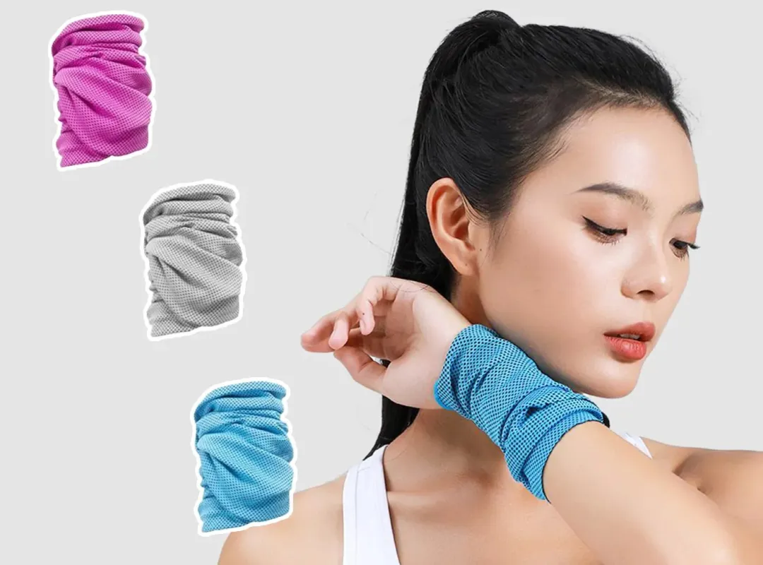 FitVille Cooling Sports Scarf & Wristband (3 per pack) sold by FitVille