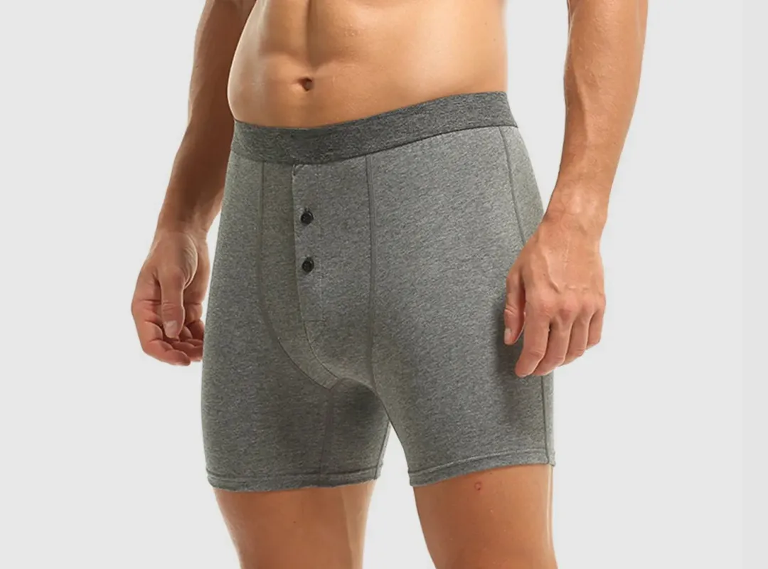 FitVille Men's Cotton Underwear Boxer Shorts (5 per pack) sold by FitVille